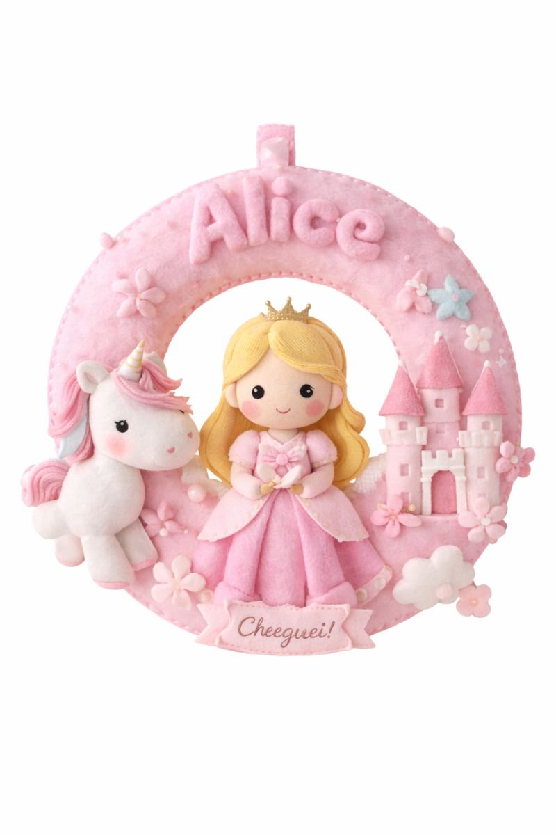 Porta maternidade em feltro