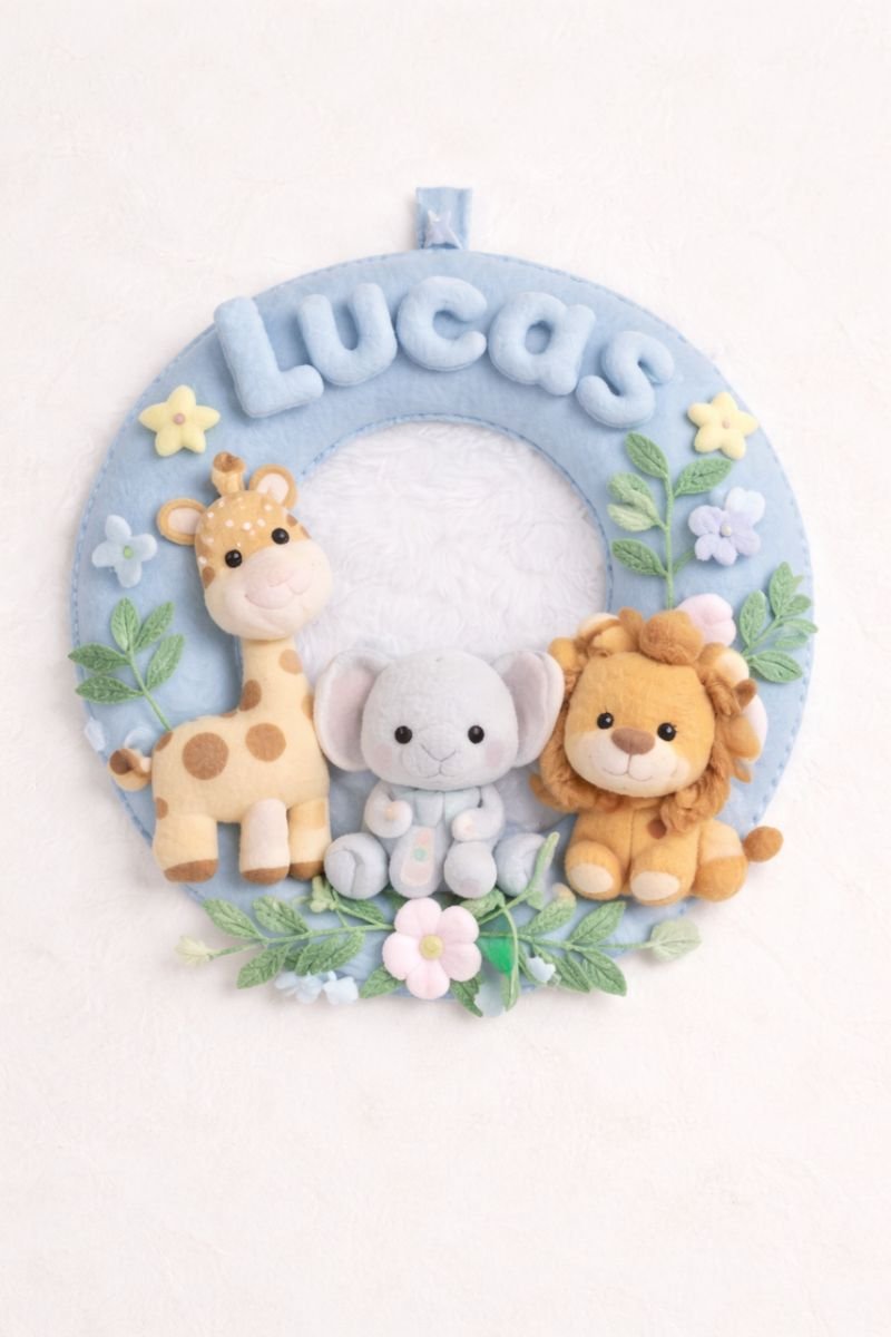 Guirlanda de maternidade em feltro